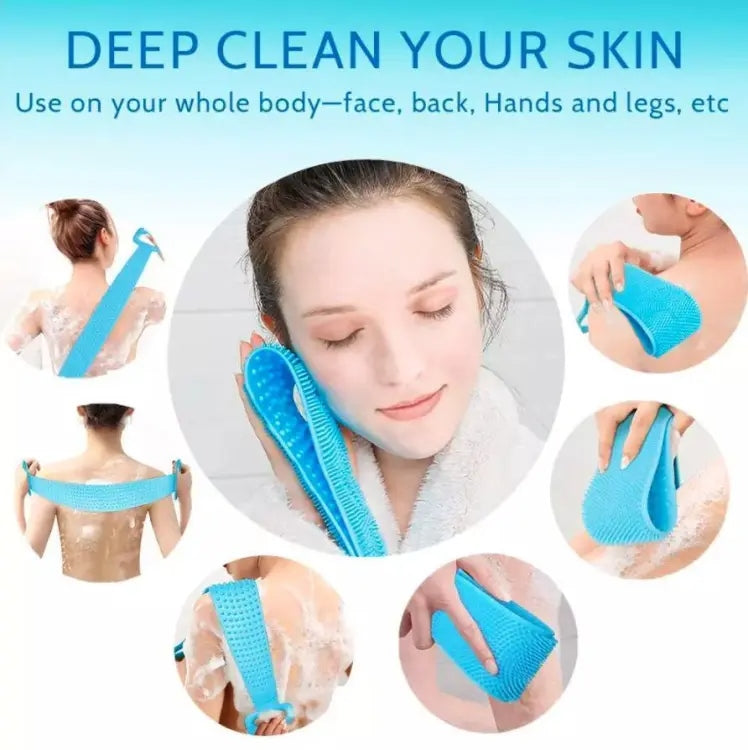 Silicone Back Scrubber Belt - Pack of 2