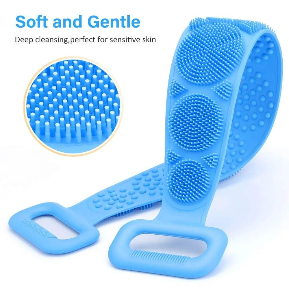 Silicone Back Scrubber Belt - Pack of 2